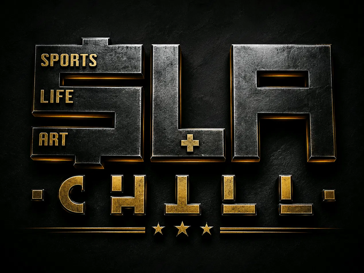 SLA Sports Life Art metallic logo